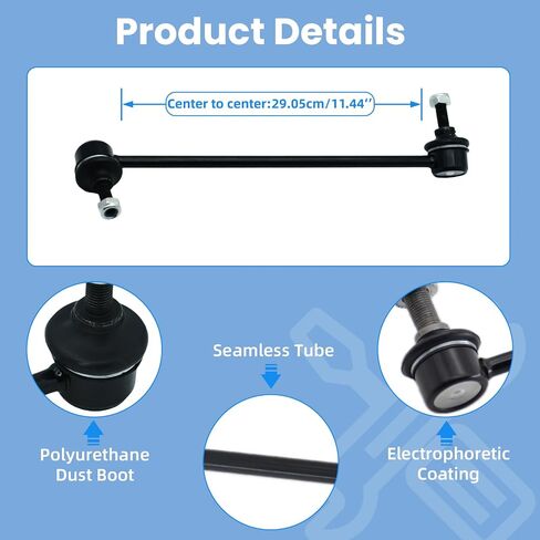 K750002 K750003 Front Sway Stabilizer Bar Links for BMW 2008-2013 128i/135i ، 2006-2011 323i ، 2007-2013 328i/335i ، 2009-11 335d ، 2013-2015 x1 ، 2009-16 Z4 ، 2006 325i/330i ، in Kuwait