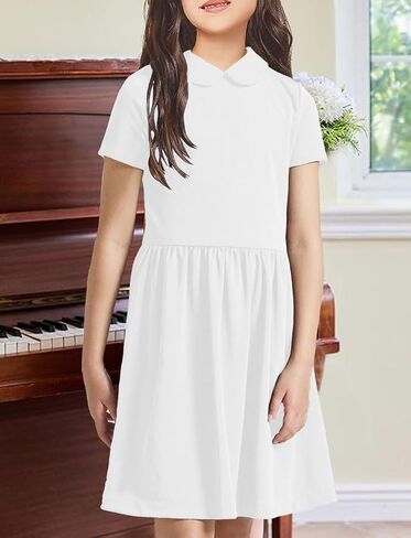 Topstype Girls' Casual Dresses Short Sleeve Summer 5-14 Years in Kuwait