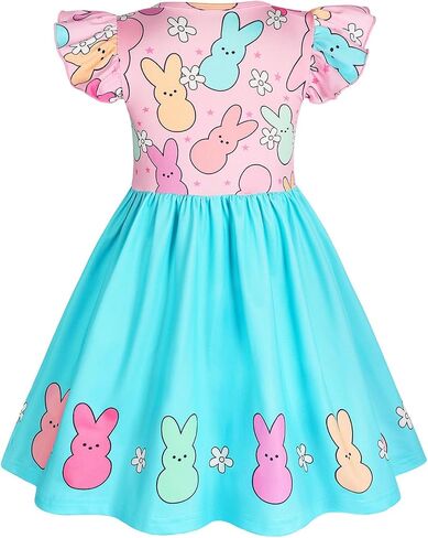 JBin Rich Girls Christmas Dress - Sequin Double-Layer Tulle,Easter/Halloween Outfits | Comfortable True-to-Fit | Well-Crafted in Saudi Arabia