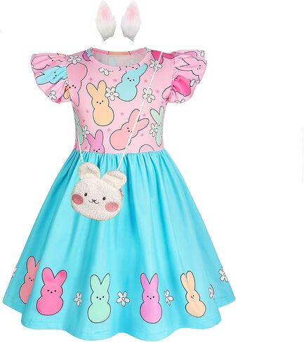 JBin Rich Girls Christmas Dress - Sequin Double-Layer Tulle,Easter/Halloween Outfits | Comfortable True-to-Fit | Well-Crafted in Saudi Arabia