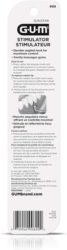 GUM - 601RQA Stimulator Rubber Tip Refills, 3 Count in Saudi Arabia