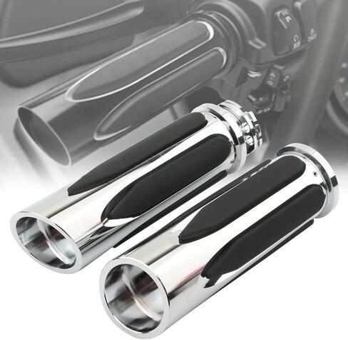 1" 25mm Motorcycle Handlebar Grips Cable Throttle Grips Hand Grips for Harley Sportster 883 XL XR Softail Breakout Dyna Fat Bob Touring Street Glide Road King Electra Glide Road Glide in Kuwait