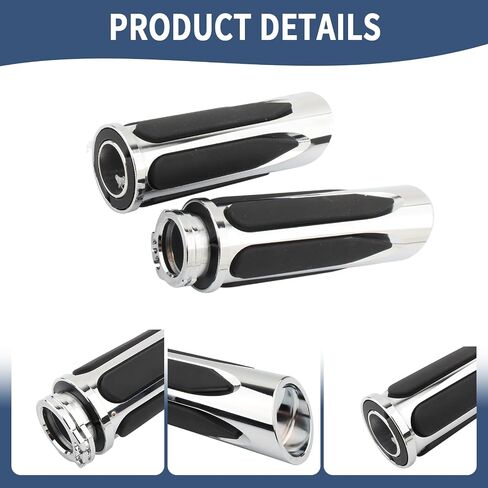 1" 25mm Motorcycle Handlebar Grips Cable Throttle Grips Hand Grips for Harley Sportster 883 XL XR Softail Breakout Dyna Fat Bob Touring Street Glide Road King Electra Glide Road Glide in Kuwait