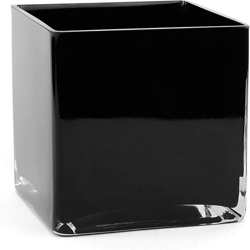 CYS EXCEL Clear Glass Cube Vase 6"x6"x6" | Square Wedding Flower Vase Centerpieces | Cubic Glass Candle Holder in Saudi Arabia