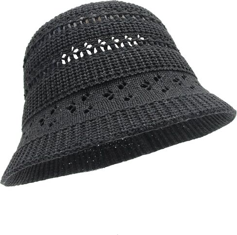 Straw Hats for Women Bucket Hat Packable Sun Hats for Women Woven Knitted Beach Hat Travel Crochet Hat in Saudi Arabia