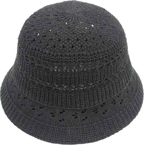 Straw Hats for Women Bucket Hat Packable Sun Hats for Women Woven Knitted Beach Hat Travel Crochet Hat in Saudi Arabia