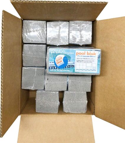 Pool Blok PB-12 by US Pumice, Pumice Stone for Cleaning of Pools, Tiles, Will Remove Lime, Rust, Stains from Pool Tiles Grout, 5.75x2.87x2.87 (1) in Saudi Arabia