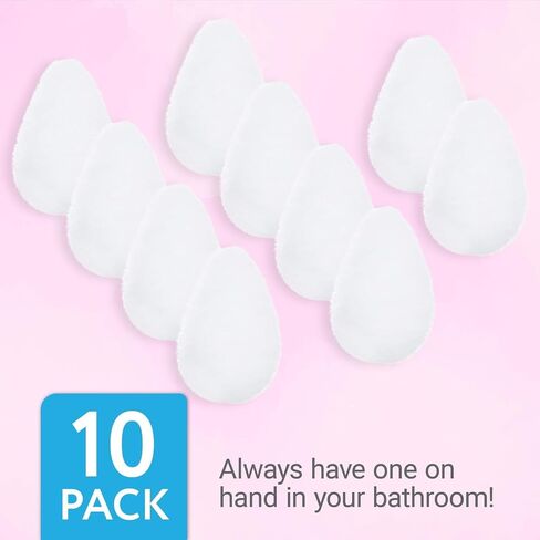 10 Pack Facial Sponge for Daily Cleansing and Gentle Exfoliating - Buff Puff Style Exfoliating Pads for Removing Dead Skin, Dirt and Makeup - Reusable Puf, Made in The USA in Kuwait