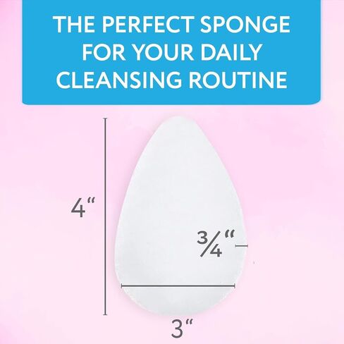 10 Pack Facial Sponge for Daily Cleansing and Gentle Exfoliating - Buff Puff Style Exfoliating Pads for Removing Dead Skin, Dirt and Makeup - Reusable Puf, Made in The USA in Kuwait