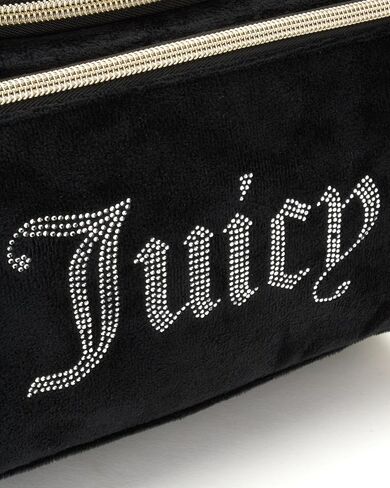 Juicy Couture Women's Cosmetics Bag - Hanging Travel Makeup and Toiletries Small Duffel Bag, Black in Saudi Arabia
