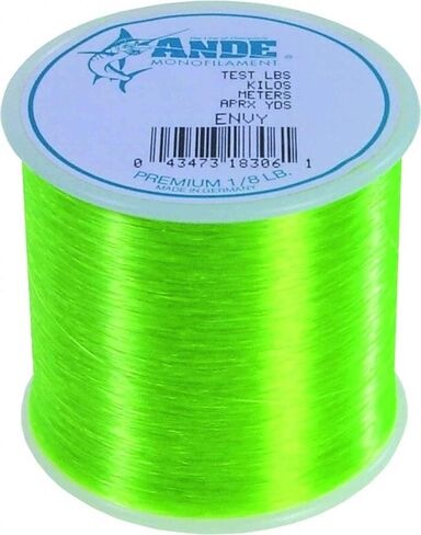 خط إنتاج Ande Premium Monofilament مع اختبار وزن 10 كجم، وردي، بكرة 0.45 كجم (675-ياردة) in Saudi Arabia