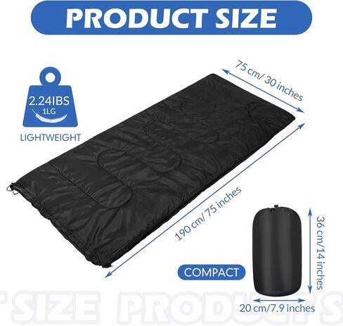 Macarrie 12 Pcs Camping Sleeping Bags for Adults Bulk Warm Cold Weather Kids Sleeping Bags Lightweight Waterproof Sleeping Bag Compact Camping Gear Essentials for Camping Traveling Hiking Outdoor in Saudi Arabia