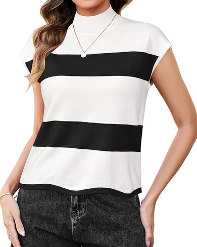 قموس كاب مغطاة من Arach & Cloz Women's Cap Sleeve 2025 ألوان الربيع بلوك الصيف خفيفة الوزن سترة القمصان الوهمية in Saudi Arabia