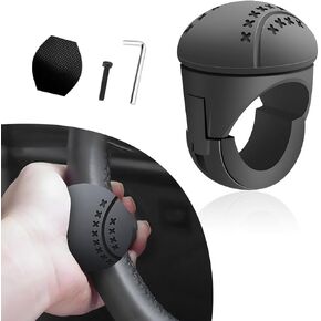 Steering Wheel Spinner, 360° Rotatable Soft Surface Steering Wheel Booster, Anti-Slip Silicone & ABS Steering Wheel Handle Knob with Metal Bearing Balls, Car Accessories