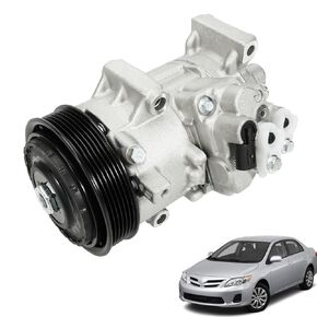 8831002710 ضاغط تكييف الهواء مع ضاغط القابض 12V AC A/C متوافق مع Toyota Corolla 1.8L 2011 2012 2013 Matrix 1.8L 2013 استبدال 178322 8831002711