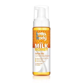 Refine Me Curl Defining Mousse by Lottabody, Medium Hold for Soft Curls, Moisturizes, Controls Frizz, 7 Fl Oz