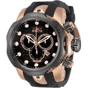 Invicta Men's 0361 Reserve Collection Venom Chronograph Black Polyurethane Watch