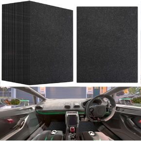 20PCS Black Disposable Car Floor Mats 19.6x15.7 Inch Heavy-Duty Automotive Floor Protectors for Car Wash & Detailing - Non-Slip Vehicle Interior Protector Fits SUV/Truck