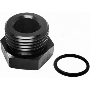 مقابس منفذ Boss 06 O-Ring 6an سداسي سداس الختم قبالة الغطاء 9/16-18 ذكور الخيط الألومنيوم خرطوم الوقود في فتينغز مع AN6 ORB