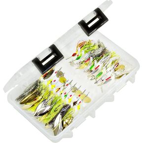 Plano Elite Series Spinnerbait StowAway 3700, Transparent, Holds Up to 39 Individual Spinnerbait Lures, Tangle-Free Bait Tackle Storage and Organizer, Utility Boxes for Fishing in Kuwait