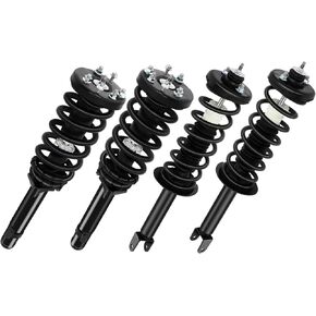 Complete Struts Front Rear 2 Pair Fit for 2008 2009 2010 2011 2012 for Honda Accord 3.5L 2.4L Quick-Strut Complete Strut Assembly Replace OE 172562R 172562L 172563