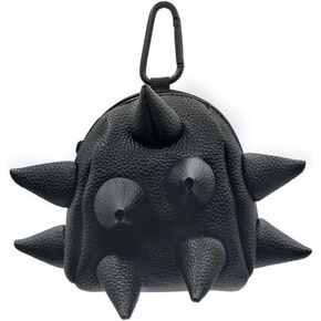 Clip-On Bag– 5x4", Stylish Mini Pouch for Women, Faux Leather Coin Purse with Belt Loop (Got Your Black)