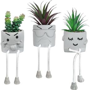 OLEEK small fake plants office decor - fake succulents plants artificial for desk decor - fake plant office decorations for work - office decor for women - office plants cubicle accessories room decor