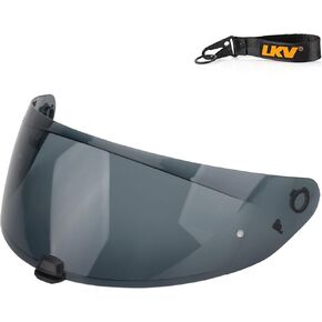 LKV HJ-31 Motorcycle Helmet Visor - i10 Helment Visor UV Protection Face Shield Accessories Replacement for i10 HJ31 i70 (Chrome Silver)