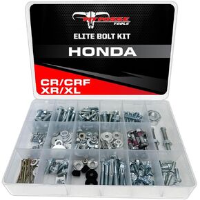 Pit Posse PP2709HO Honda Elite Metric Motorcycle Bolt Kit Assortment 210 pc Fits CR125R CR250R CR500R CRF250R CRF250X CRF450R CRF450X CRF450RX CR CRF 2000-Current and Most XR/XL