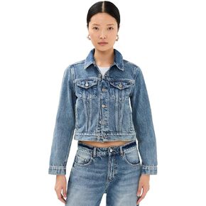 Good American Women's Shrunken Trucker Jacket