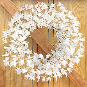 20 بوصة Forsythia زهرة الزهور الزهور ربيع الصيف خريف الزهور الشتاء لإكليل الزهور الباب الأمامي مزرعة الشرفة الفناء حديقة المنزل ديكور في الهواء الطلق داخلي (أصفر)