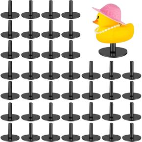 40 Pcs Plastic Duck Holders, Car Dashboard Duck Display Stands, Duck Mounts with Strong Adhesive Base - Universal Rubber Duck Accessories for Jeep, Car Interior Decoration