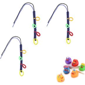 3 حزمة Mini Paracord Rubber Duck Holders لأصحاب Jeep Ducks عرض حامل ثابت (البط المطاط غير مدرج) حامل النظارات الشمسية