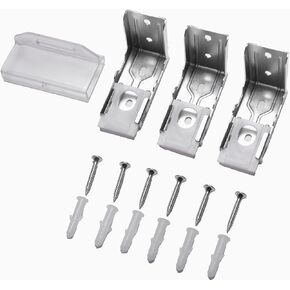 Free-Stop Roller Window Shades with Valance - Replacement Accessories Kit Roller Blinds(3 Brackets, Handle, Screws) - Easy to Install