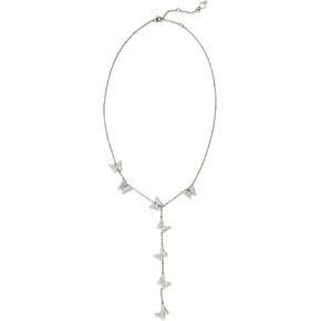 Kleinfeld Womens Bridal مناسبة خاصة براث الفراشة القلادة ، الكريستال/الروديوم 3 ، مقاس واحد