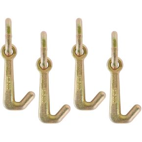 Mytee Products (8 Pack) 5/16" Mini J Hook G70 w/Oblong Link, 5400 lbs WLL