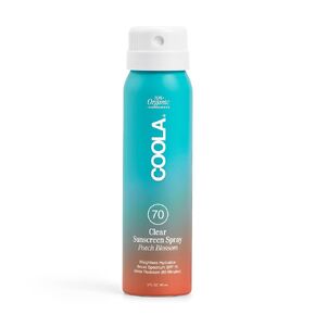 بخاخ واقي من الشمس عضوي بعامل وقاية من الشمس SPF 70 من كولا، عناية بالبشرة تم اختبارها من قبل أطباء الجلدية للحماية اليومية، نباتي وخالي من الغلوتين، زهر الخوخ، 6 أونصة سائلة