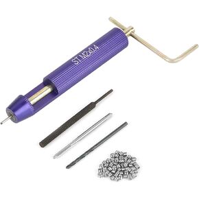 50pcs Thread Repair Kit, M2 x 0.4 Stainless Steel Wire Thread Insert Combination Tool Set for Restoring Damaged Wires in Steel M2 x 2D