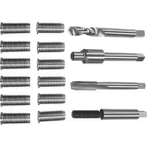 M8*1.25 Metric Thread Repair kit,12 24.5MM Stainless Steel Inserts