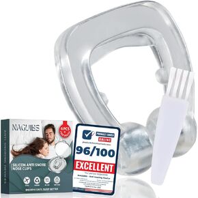 Premium 6 Pack Anti Snoring Devices Snore Stopper Magnet Silicone Nose Clip Effective Snoring Solution Support Breathing Stop snoring for Comfortable & Quieter Sleep aid Boost Oxygen