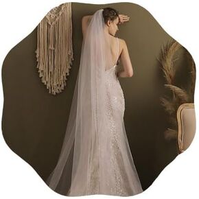Wedding Veils Long White Tulle Veil With Comb Wedding Long Veils for Brides Bachelorette Party Veil for Women and Brides