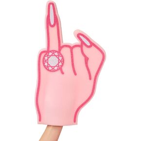XO ، Fetti Bachelorette Party Gift Decoration XL Foam Foam Finger | العروس أن تكون ، وصيفات الشرف ، والاستحمام الزفاف ، وحفل الخطوبة