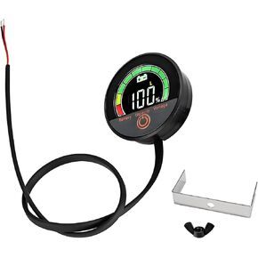 DC12V 24V 36V 48V 60V 72V 84V Battery Meter, Digital Display Battery Capacity Voltage Monitor with Low-Voltage Alarm, Lead-Acid & Lithium Battery Indicator, Car Accessories