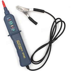 Car 12V Battery Tester Alternator Testing Multi Functions Test Battery Condition and Charging with LED Indicator and Alligator Clips