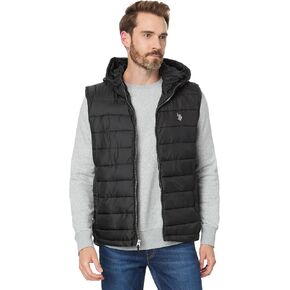 U.S. POLO ASSN. Women's USPA Channel Hooded Puffer Vest