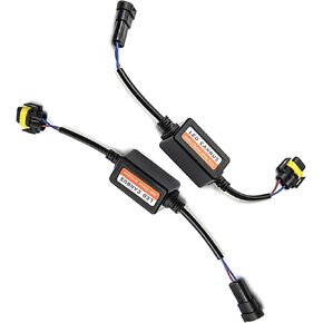 وحدة فك ترميز مصباح LED ، H11/H8/H9 لمبة Canbus مضادة لانسداد ترميز تسخير ، ومرشح صوتية راديو مقاومة للماء ، Universal for Cars Bulb Modification Aduleding (Black)
