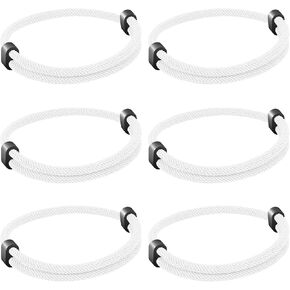 6PCS Braided Rope Cord Bracelet for Men Women, Nautical Beach Surf Bracelets Gifts Set for Sports, Handmade String Bracelets with Adjustable Knot