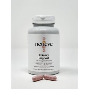 NeuEve Cranberry D-Mannose Urinary Support Supplement, Sugar-Free Cranberry Pills, Non-GMO, 90 Capsules
