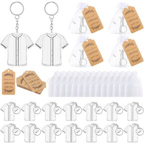 30 Set Baseball Keychain Jersey Baseball Keychains with Cards and Organza Bags, Sports Club Team Favors Party Reward Gifts for Boys Girls Men Women Player Fan in Kuwait