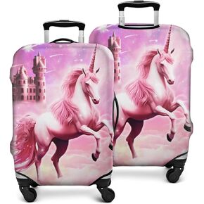 Unicorn Suitcase Cover for Unicorn Lover,Luggage Cover Protector Elastic Anti-scratch (A, Small (18-20in))